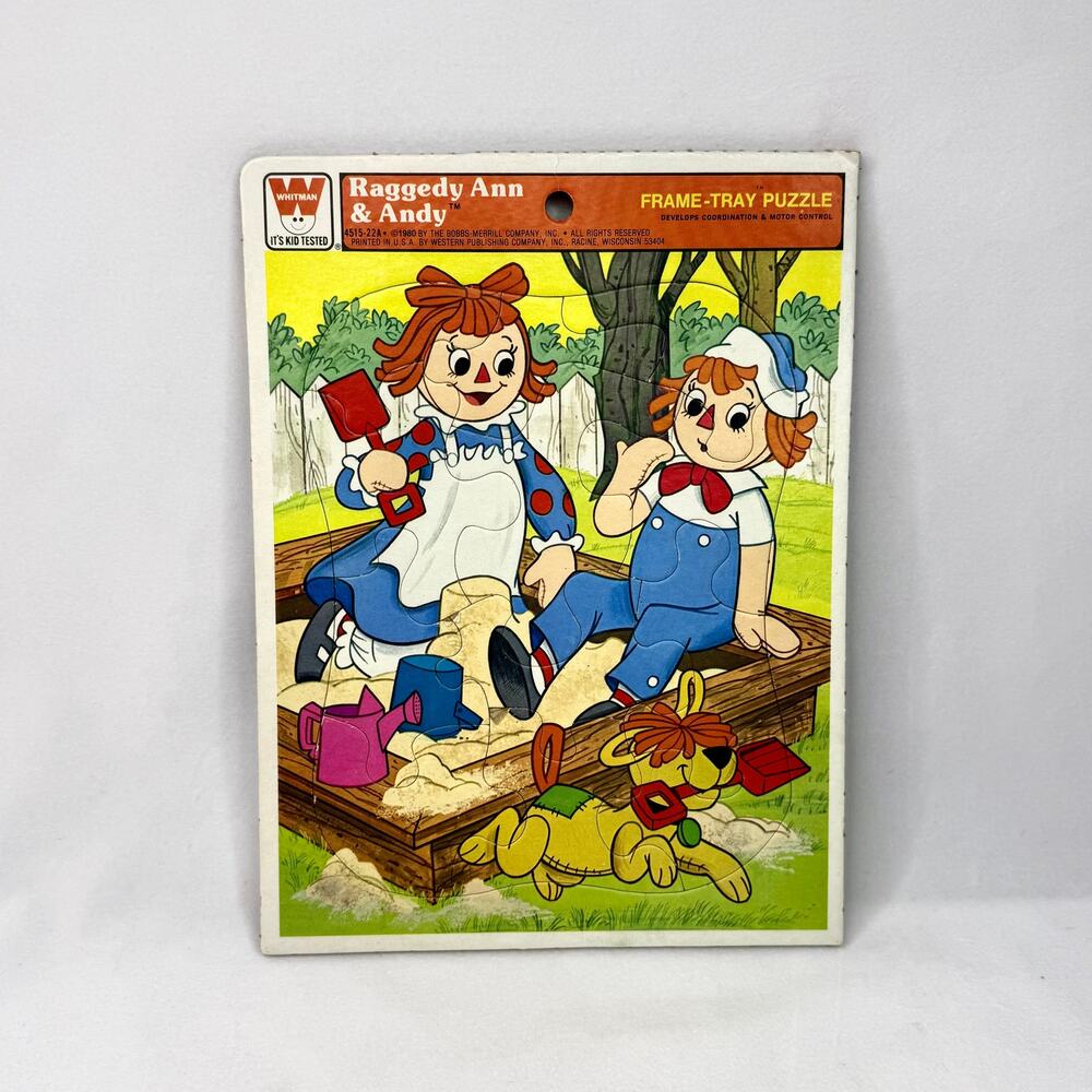 Vintage 1980 Raggedy Ann & Andy Puzzle